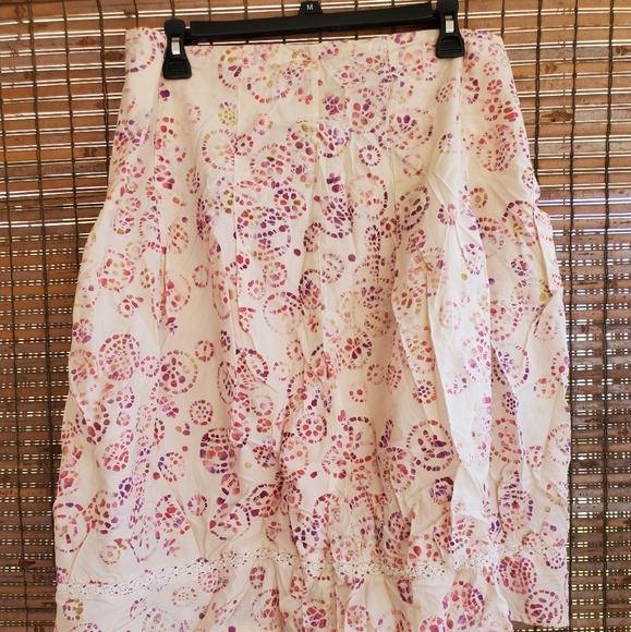 Cotton Skirt with colorful Print - Picture 1 of 4